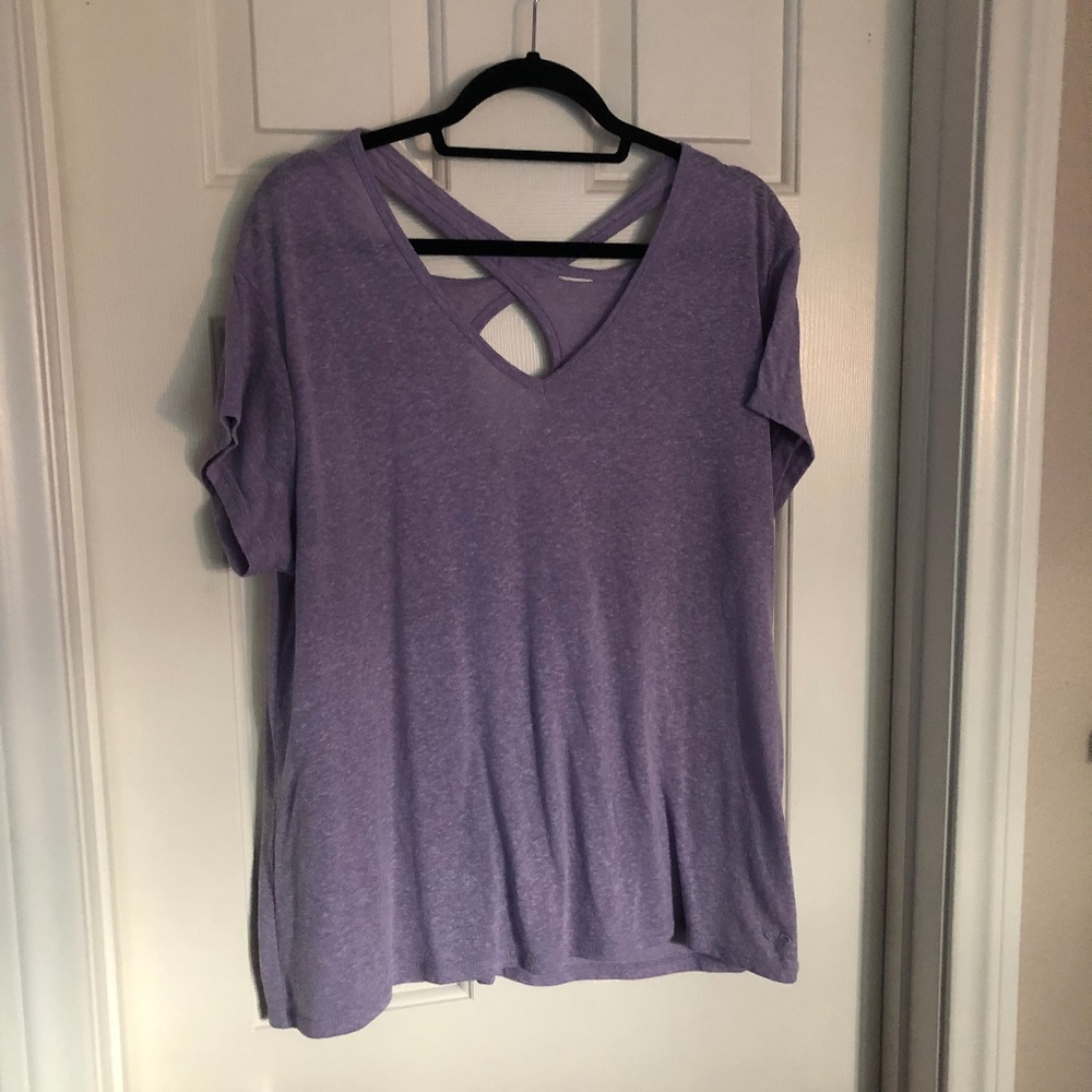 Criss Cross Keyhole Back Work Out Top